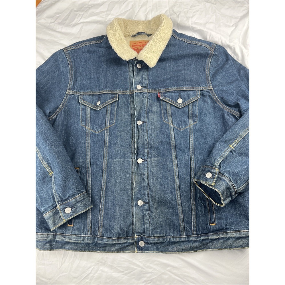 Levi's Men's Sherpa Trucker Jacket Foley Large 723360001